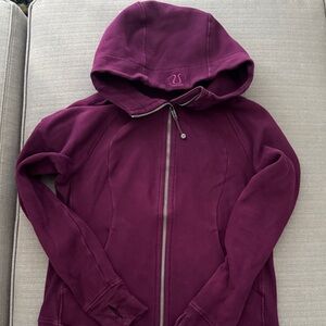 lululemon athletica Women's Purple Zip-Up Hoodie